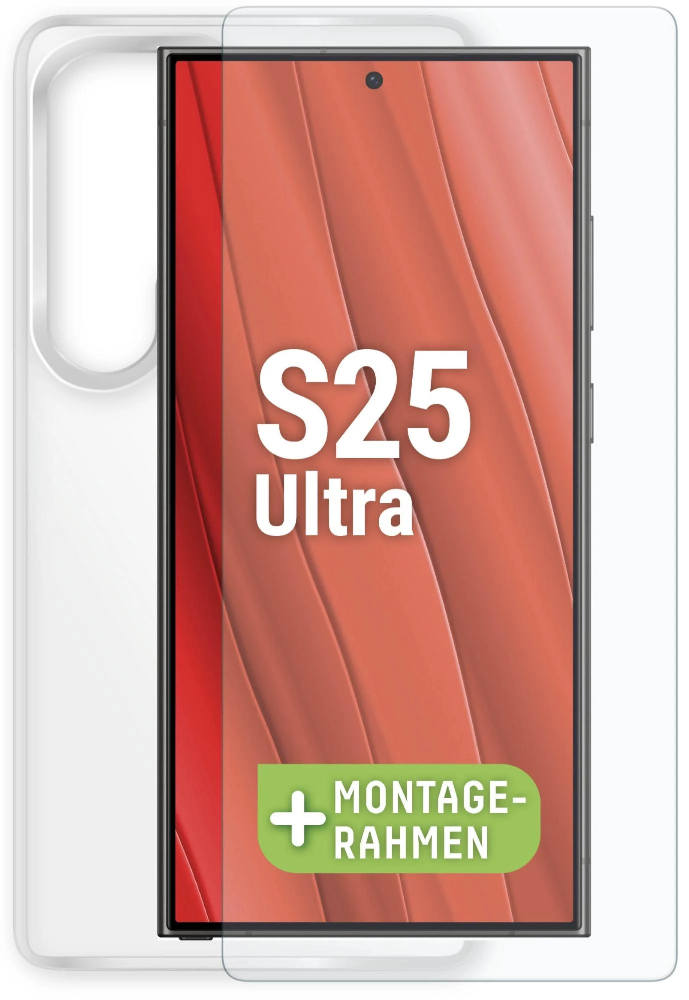 Displex Real Glass + Case Galaxy S25 Ultra Transparent